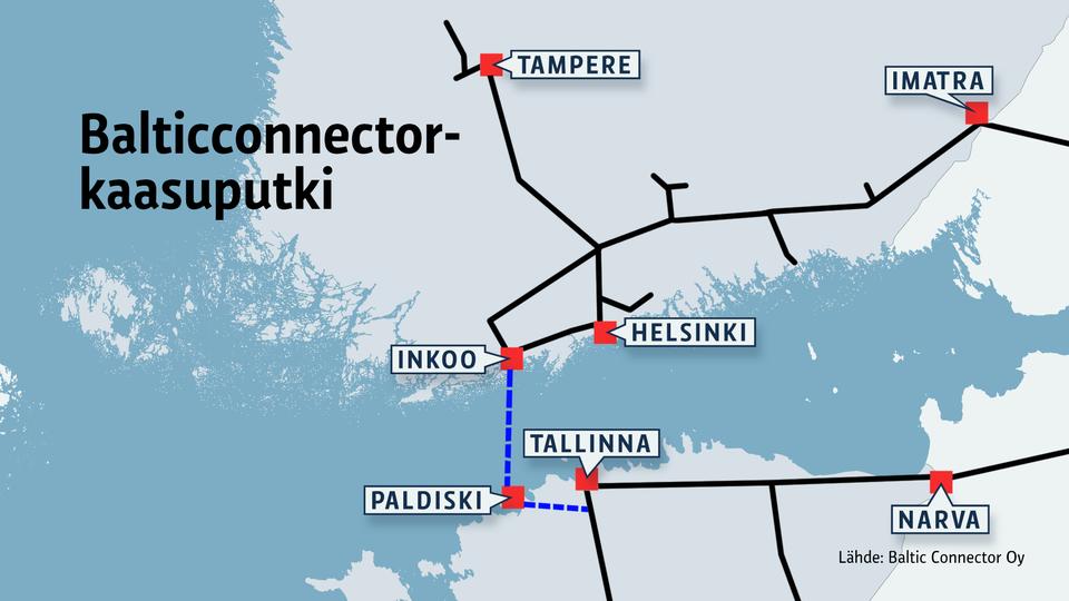 Розпочато будівництво газового інтерконектора між Фінляндією та Естонією