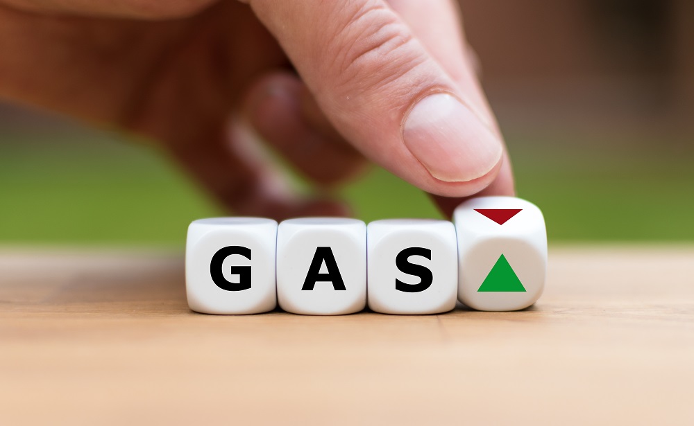 Фактична ціна реалізації природного газу у жовтні збільшилася на 2,3%