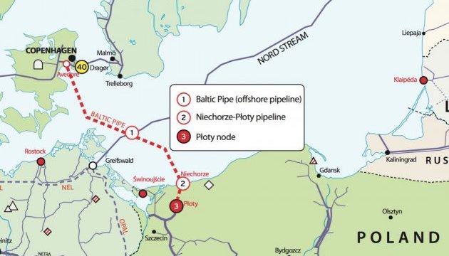 Польща і Данія визначилися з маршрутом Baltic Pipe
