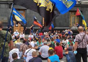 Гірники кількох держшахт мітингують у Києві через руйнівні процеси вугільної галузі