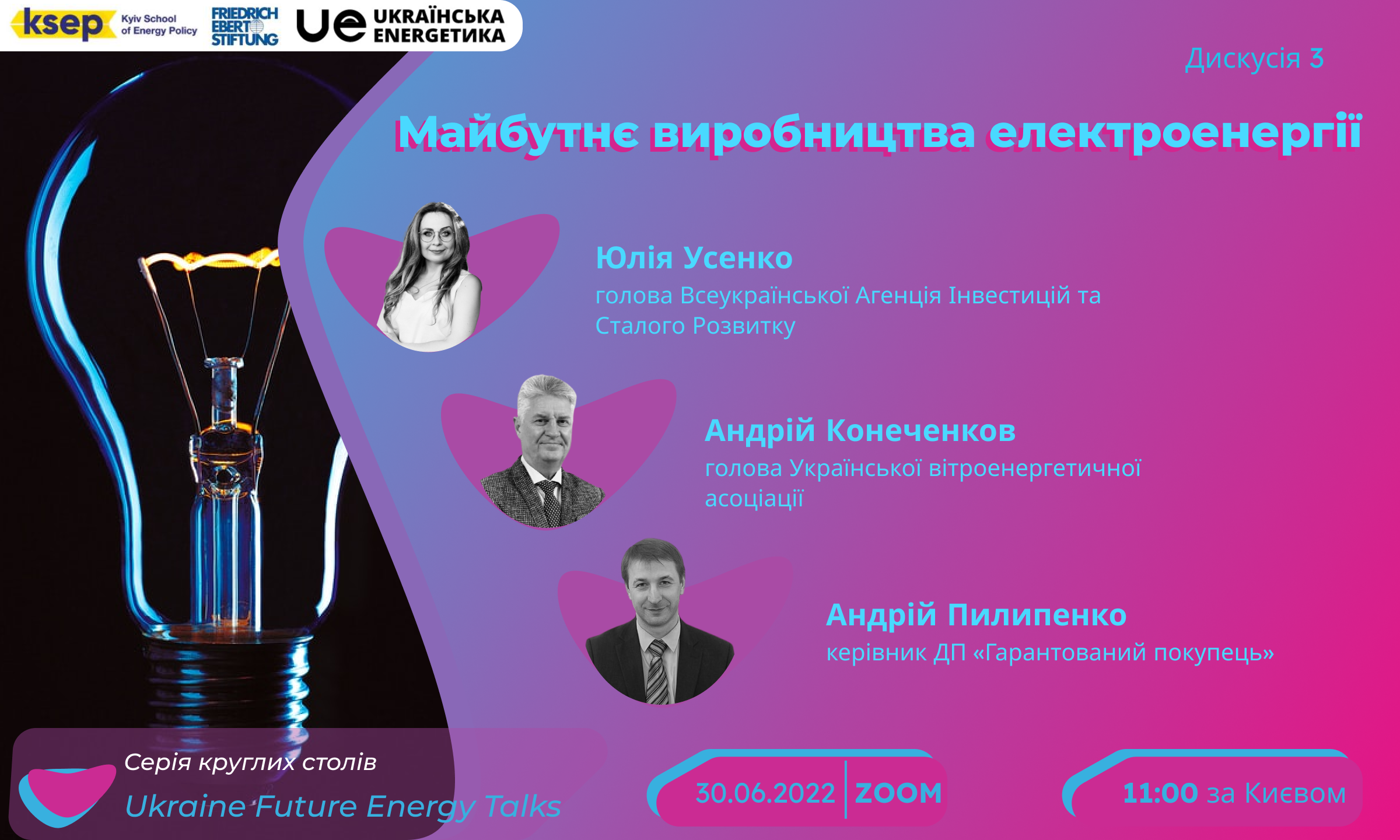 Дискусія Майбутнє виробництва електроенергії: REStoration of Ukraine