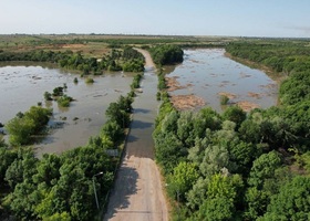 Рівень води у Каховському водосховищі за добу зменшився на 2,5 м