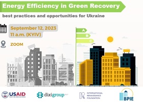 Presentation of analytical report Energy Efficiency in Green Recovery