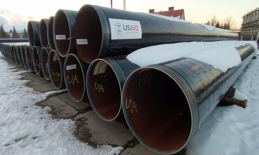 USAID поставило 1755 м газових труб для Оператора ГТС України