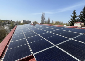 Electricity consumption is reduced due to solar power plants