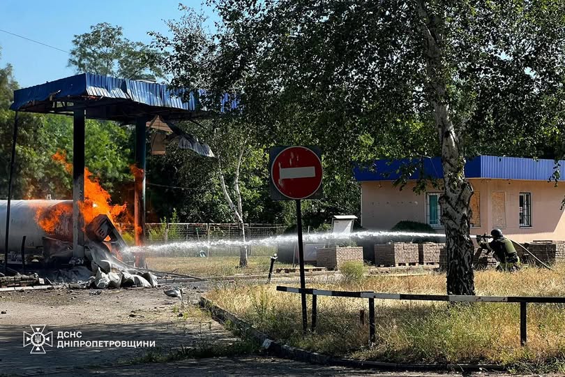 Російські війська вдарили дроном по АЗС у Марганці на Дніпропетровщині